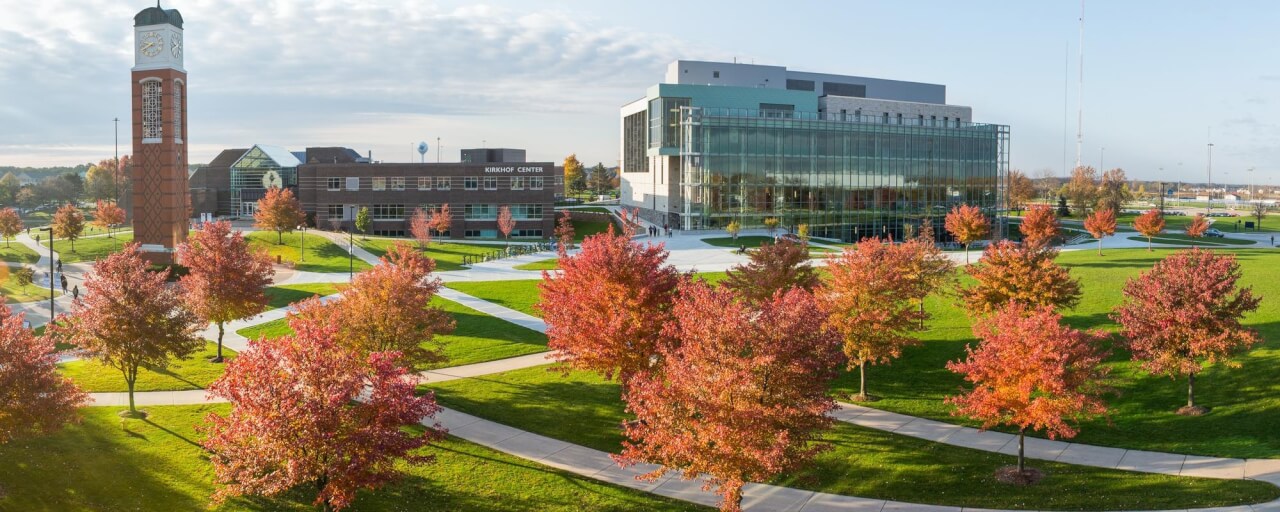 Fall campus panorama
